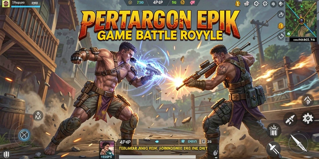 Gameplay mendebarkan di 4P4P dengan pertarungan Battle Royale.