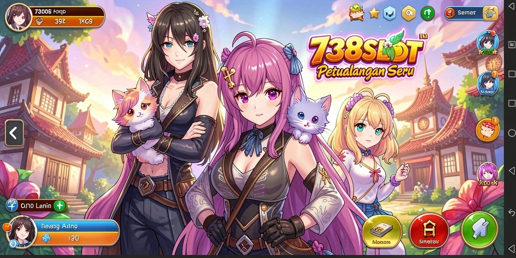Gameplay seru dalam <strong>738SLOT</strong> dengan tema anime yang menarik.