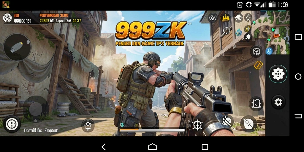 Tampilan seru gameplay 999ZK dalam aksi pertempuran.