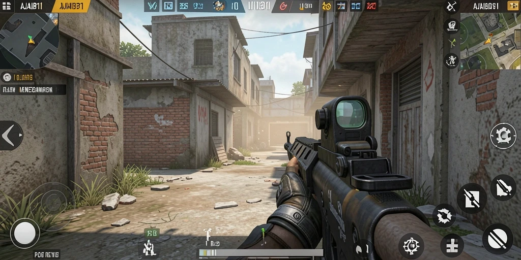 Gameplay intens AJAIB11 dengan aksi tembak-menembak yang seru.