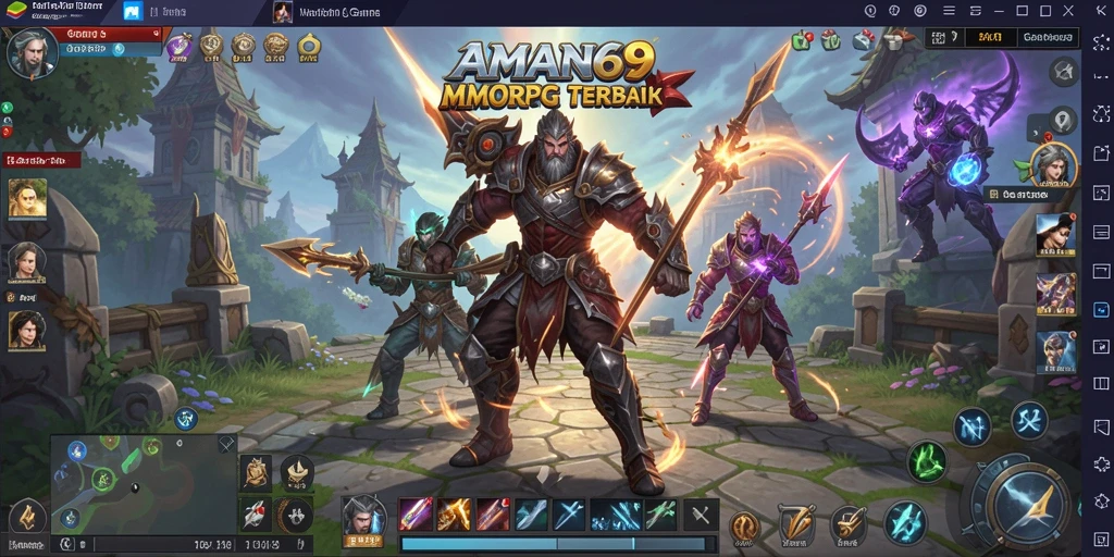 Tampilan gameplay menakjubkan di AMAN69 dengan aksi seru.