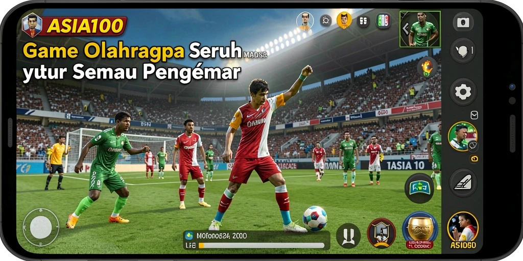 Tangkapan layar gameplay ASIA100 yang mendebarkan dan penuh aksi.