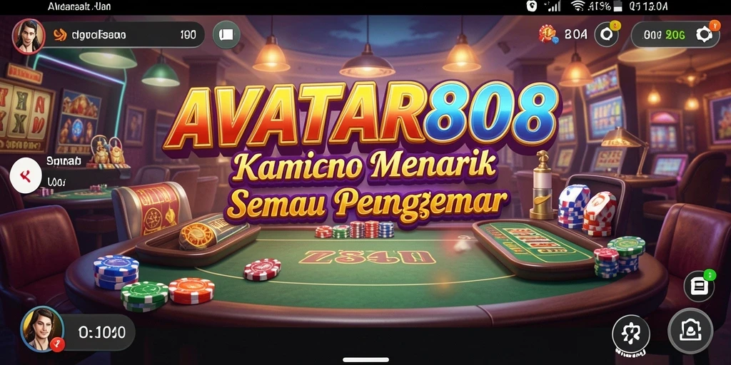 Tangkapan layar AVATAR808 menunjukkan gameplay kasino yang interaktif dan mengasyikkan.