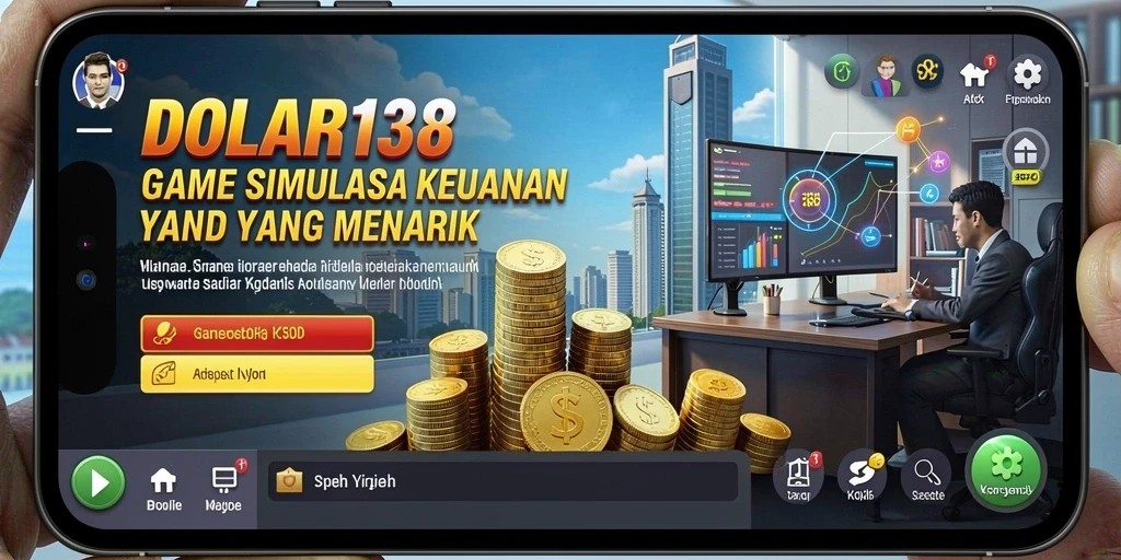 Tangkapan layar gameplay DOLAR138 menunjukkan keseruan strategi keuangan.