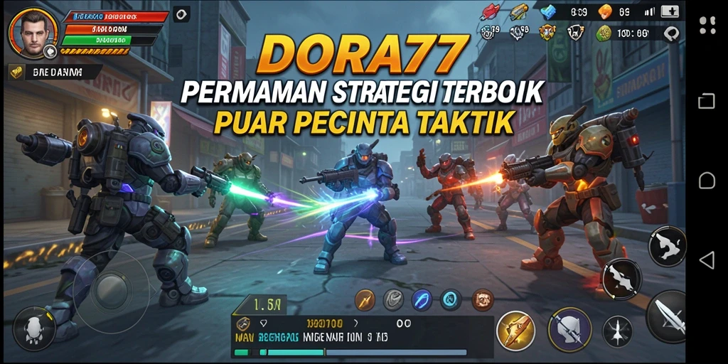 Screenshot DORA77 menunjukkan aksi strategis yang mendebarkan di medan perang.