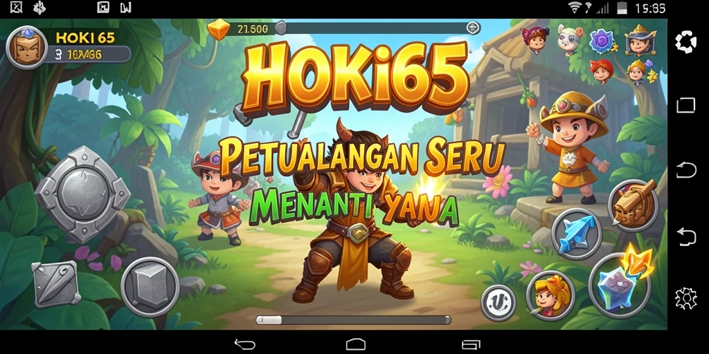 Tampilan gameplay HOKI65 yang menampilkan petualangan seru dan penuh tantangan.