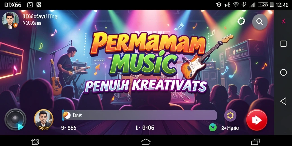 Tangkapan layar gameplay IDX66 yang menarik dan interaktif di dunia musik.