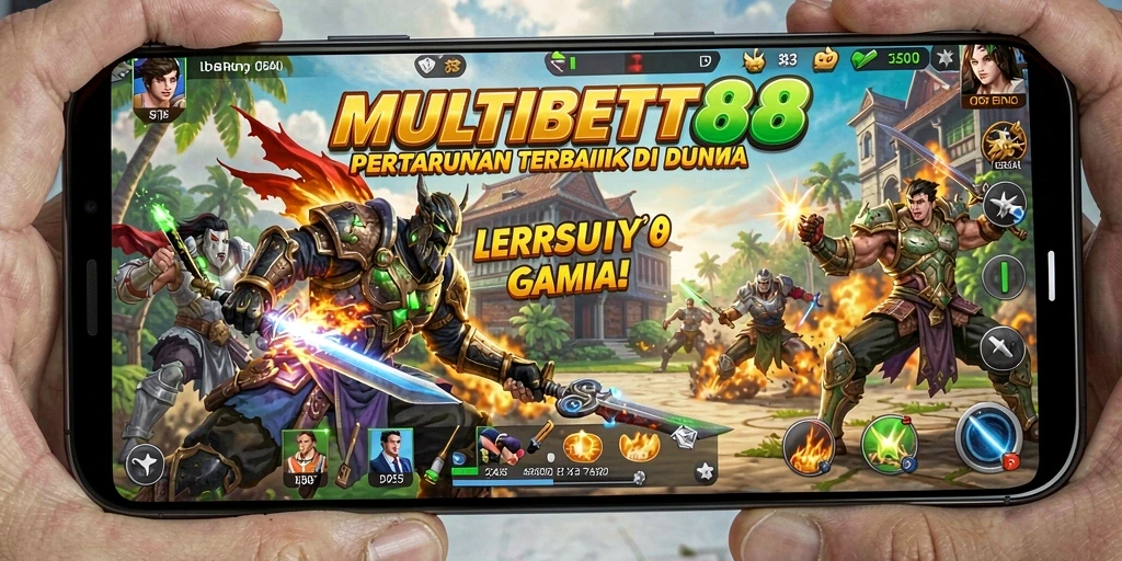 Tampilan aksi pertarungan intens di MULTIBET88 dengan karakter beragam.