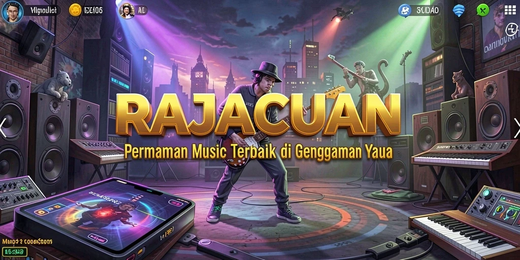 Tampilan gameplay RAJACUAN yang interaktif dan penuh warna.