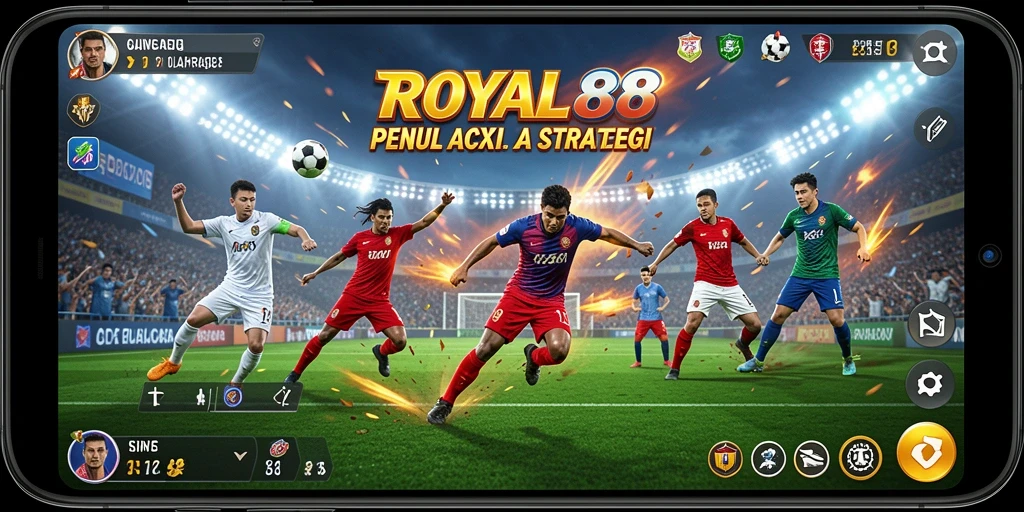 Tampilan gameplay ROYAL88 dengan aksi olahraga yang menarik.