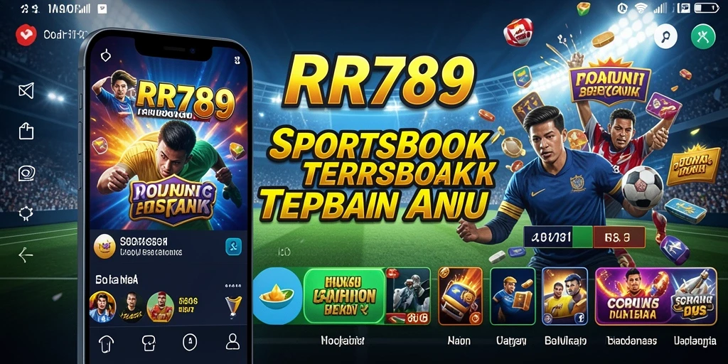 Screenshot utama RR789 menunjukkan pengguna sedang melakukan taruhan olahraga.