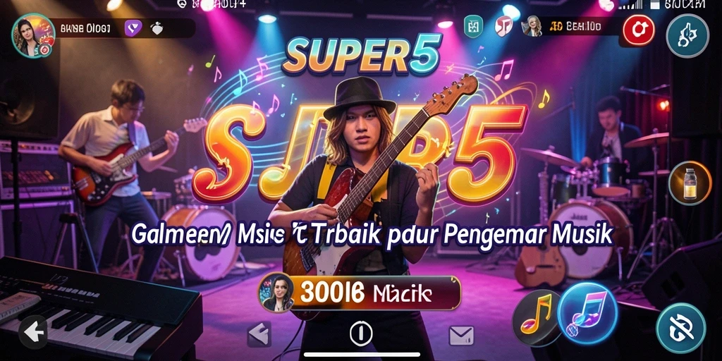 Tampilan gameplay SUPER5 yang menarik dan interaktif.