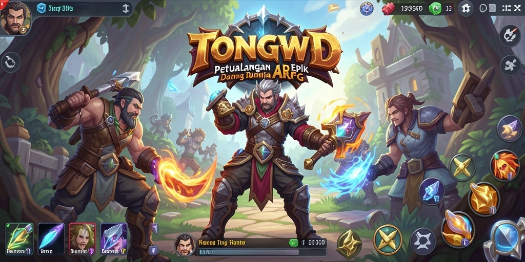Gameplay seru dalam dunia fantasi TONGWD yang mendebarkan.