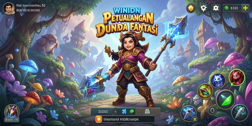 Tangkapan layar gameplay WINIDN menampilkan misi petualangan yang mendebarkan.