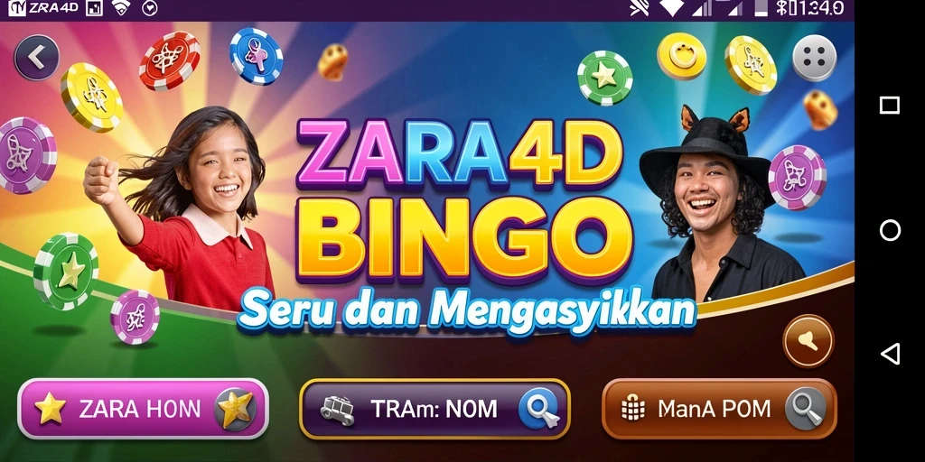 Tampilan screenshot ZARA4D menampilkan gameplay seru permainan Bingo.